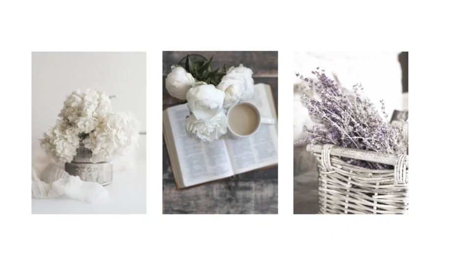Boho flower set