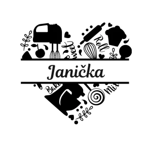 Zástěra se jménem SRDCE