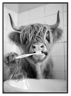 Highland cow teeth
