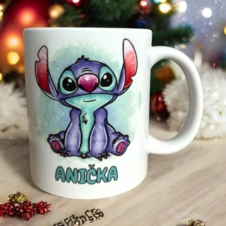 Hrnek Stitch se jménem