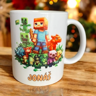 Hrnek Minecraft se jménem