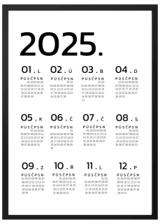 Kalendář 2025.