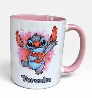 Hrnek Stitch se jménem