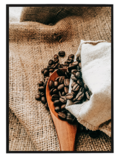 Zrnka kávy rustic