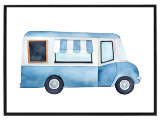Watercolour car