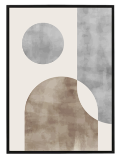 Abstract Grey & Brown