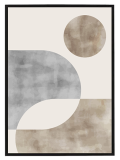 Abstract Grey & Brown