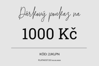 Dárkový poukaz 1000Kč