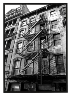 Požární schodiště v NYC