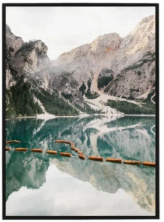 Boats on lake
