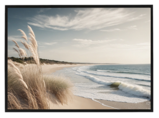 Beige pampas sea